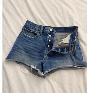 RE/DONE Women's Size 25 70s High Rise Denim Shorts